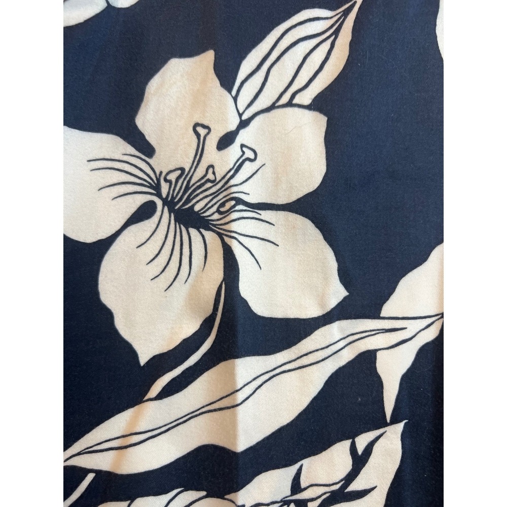 Lauren Ralph Lauren Womens Navy Blue White‎ Tropical Floral Straight Leg Pants 8 - Picture 11 of 11